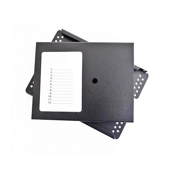 Cable Wholesale Cablewholesale 6.5 x 4.68 x 0.41 in. 12 Position Fusion Splice Tray, Black 62F1-00112 - main